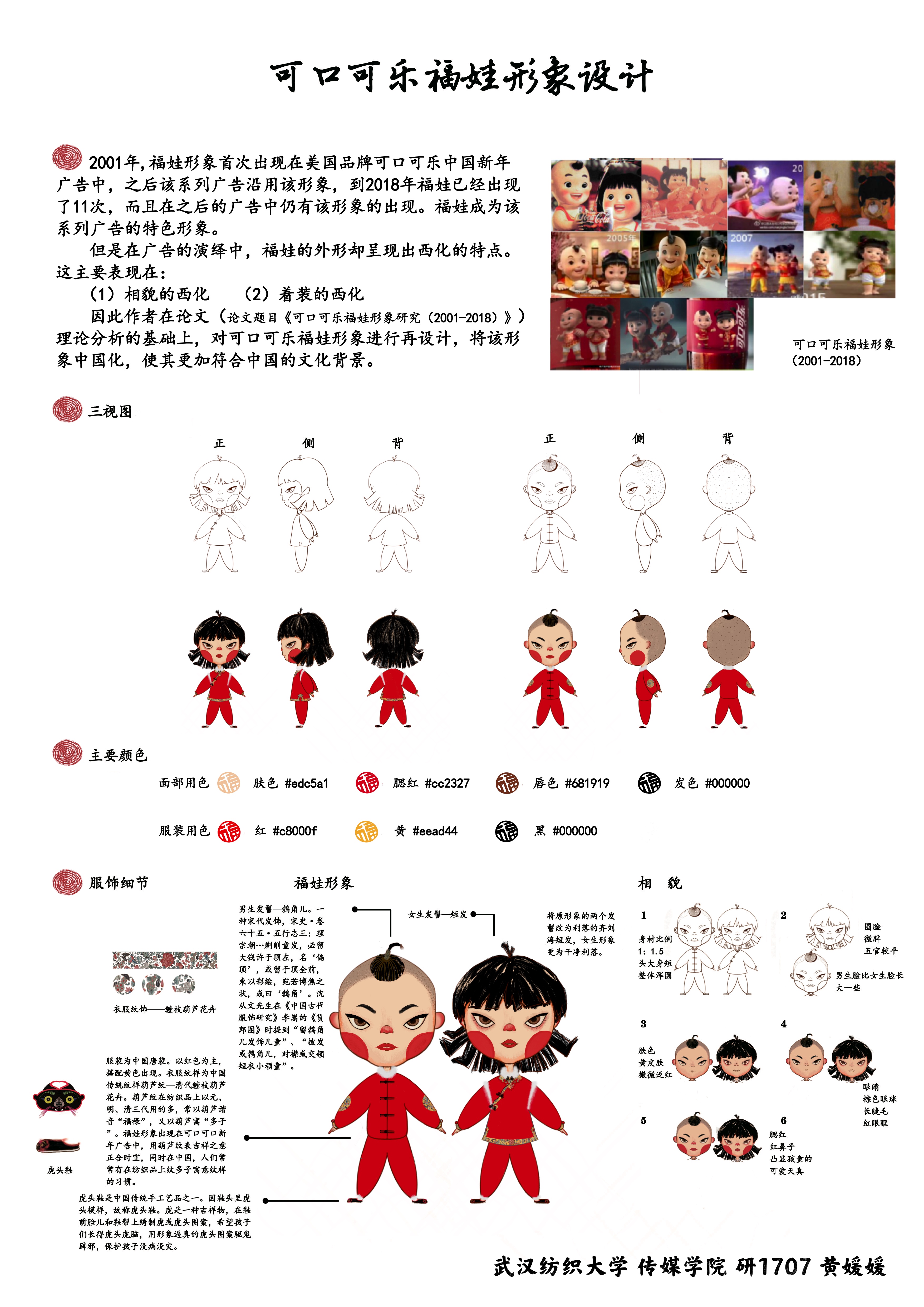 研究生毕业设计作品:可口可乐福娃形象设计